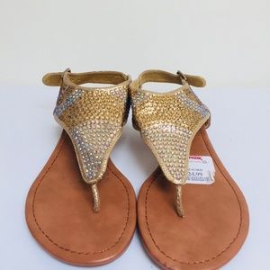 Beautiful Gold Sandals NWT